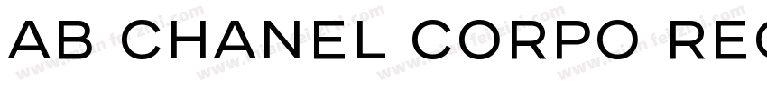 AB Chanel Corpo Regular字体转换